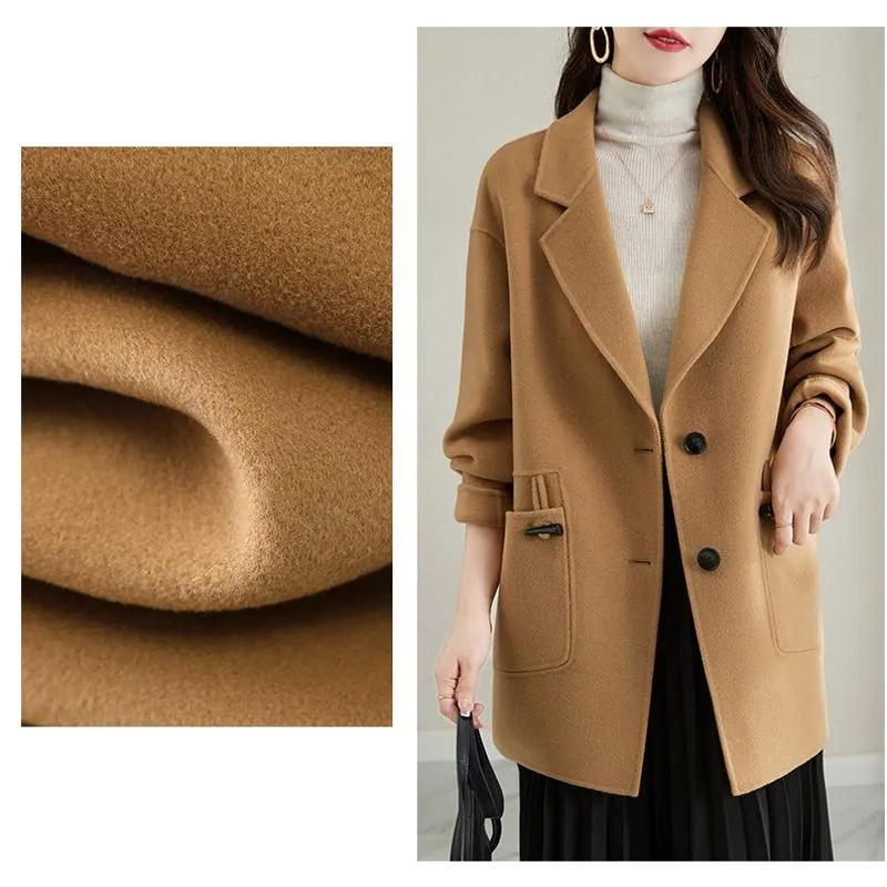 Thickened Chic Solid Color Loose Fit Car Coat