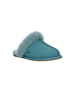 UGG Scuffette II Deep Ice Suede Slipper with Fur Trim