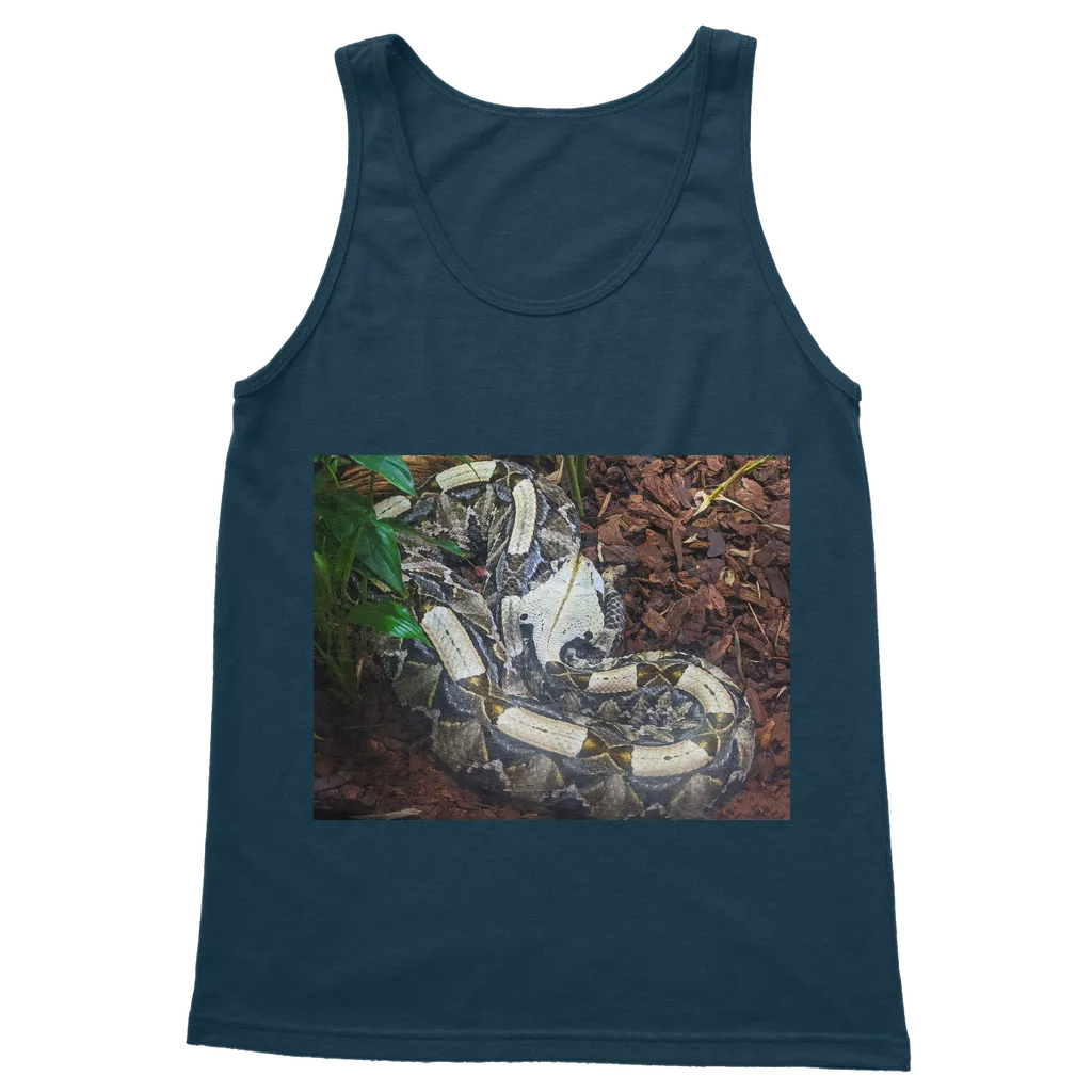 White Snake Classic Adult Vest Top