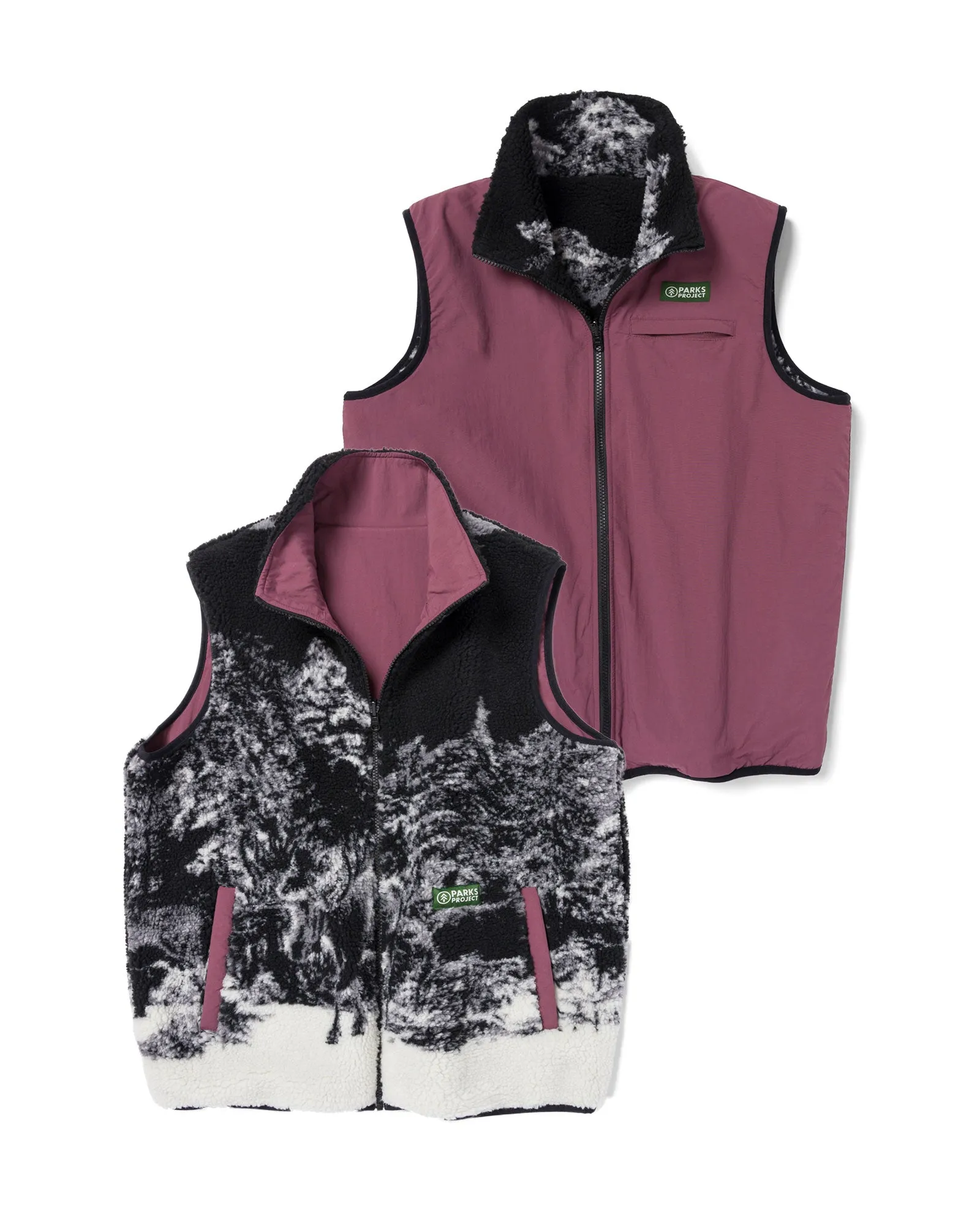 Winter Moose Reversible Vest