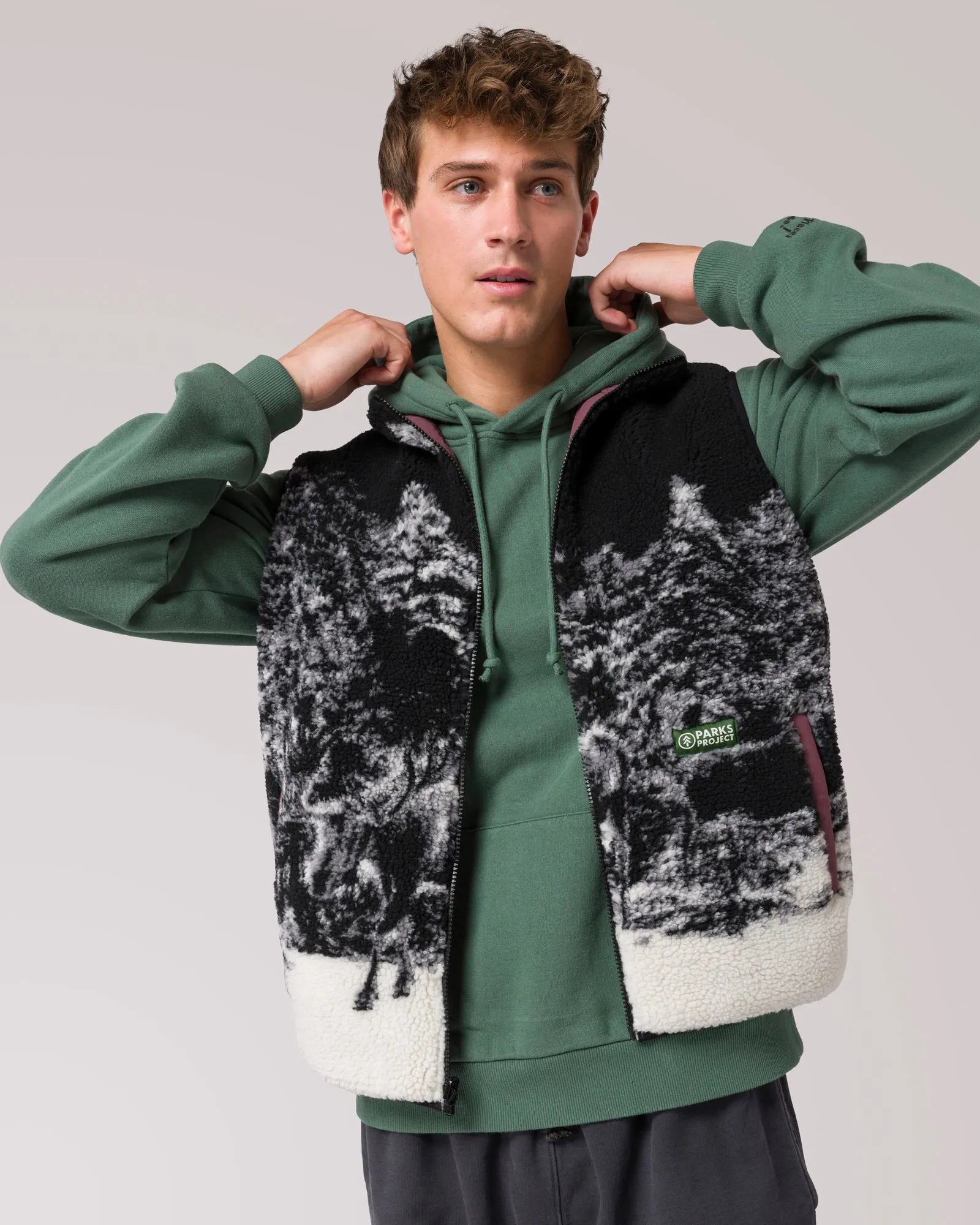 Winter Moose Reversible Vest