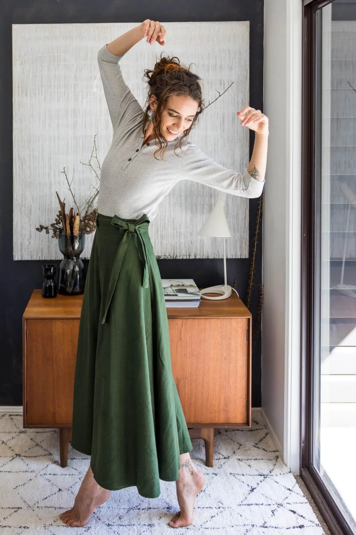 Wrap Skirt - Green