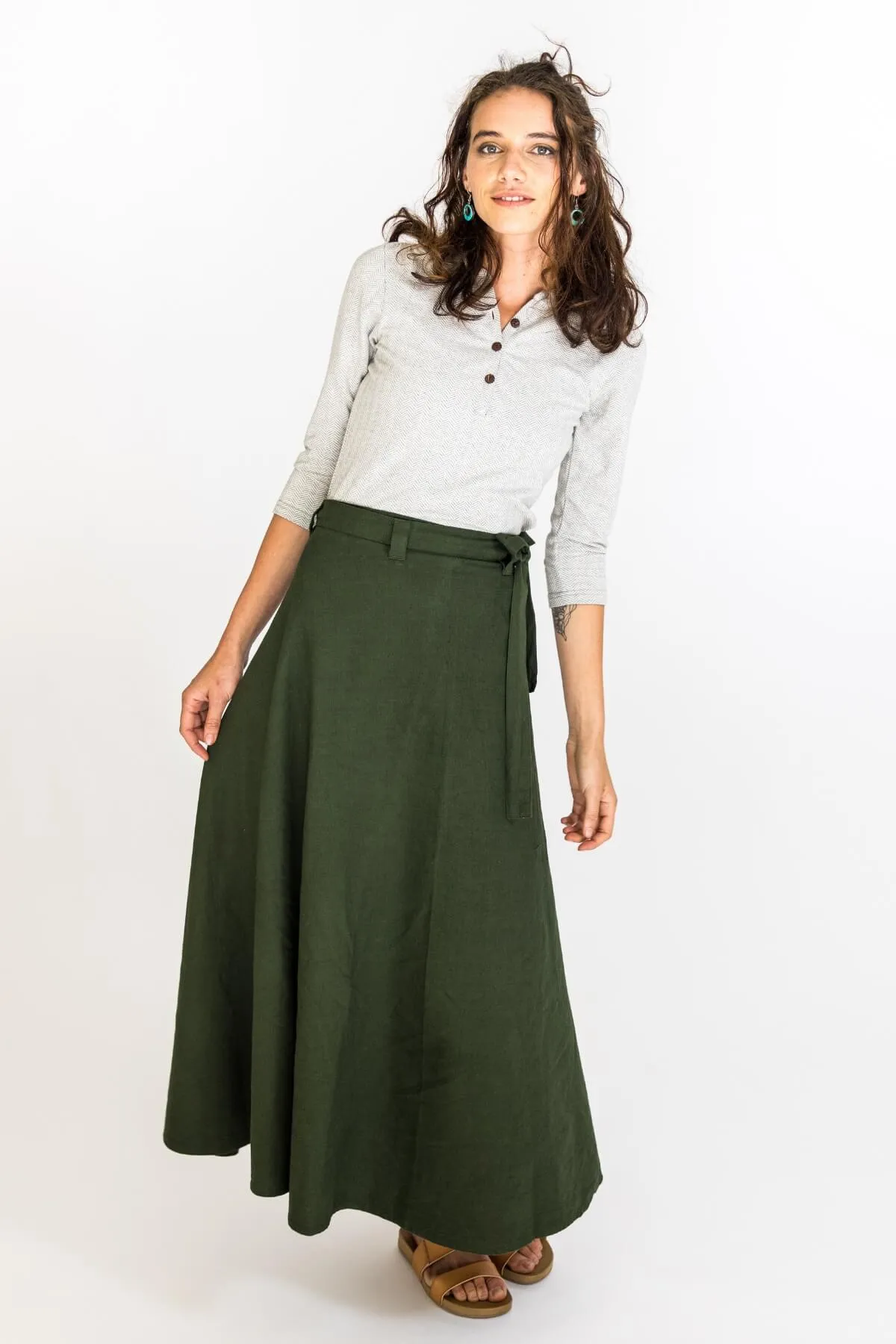 Wrap Skirt - Green