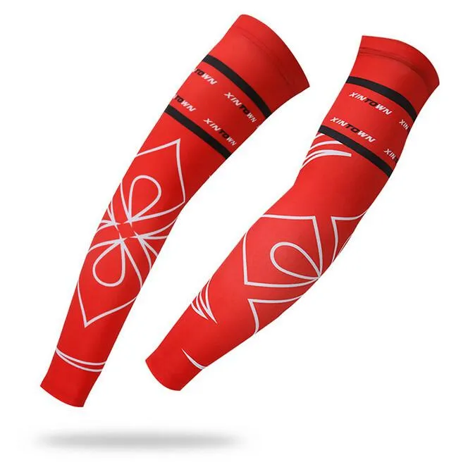 XINTOWN Red Cycling Arm Warmers