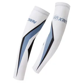 XINTOWN White Grey Arrows Cycling Arm Warmers