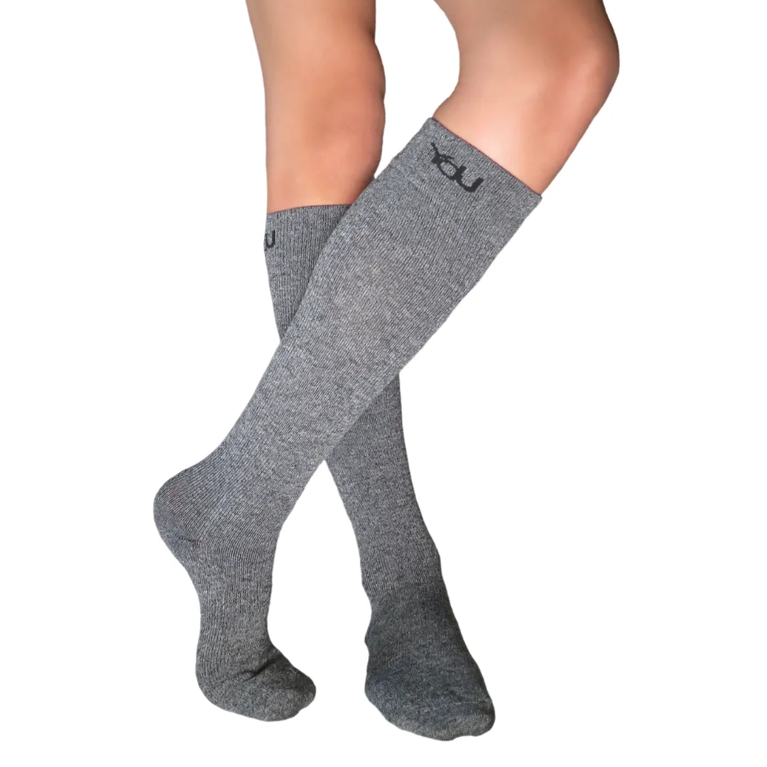 YoU Compression® Grey Marl CUSHION Knee High 20-30 mmHg